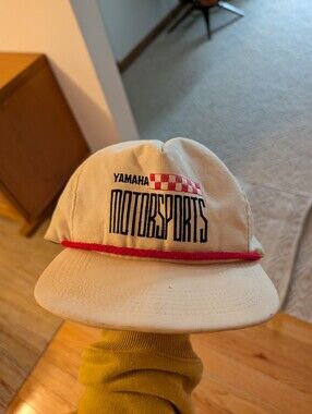 Vintage 80s Yamaha Motorsports Y=mph² Promo Trucker Snapback Hat USA Cap Vtg